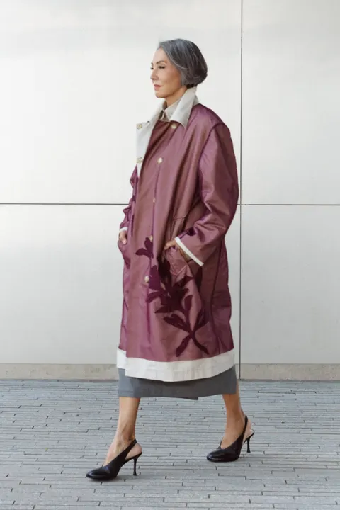 Ai Trench Coat — Burgundy