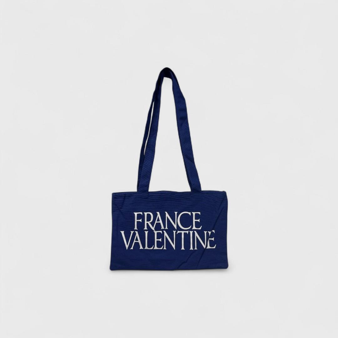 Синяя сумка с логотипом France Valentine