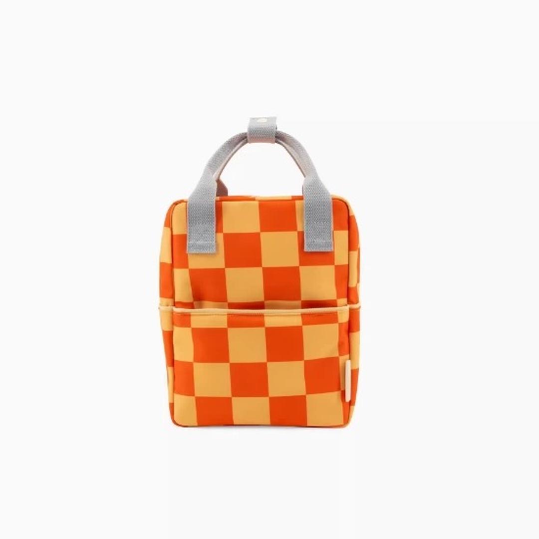 Маленький детский рюкзак Sticky Lemon "Farmhouse Checkerboard Pear Jam + Ladybird Red"