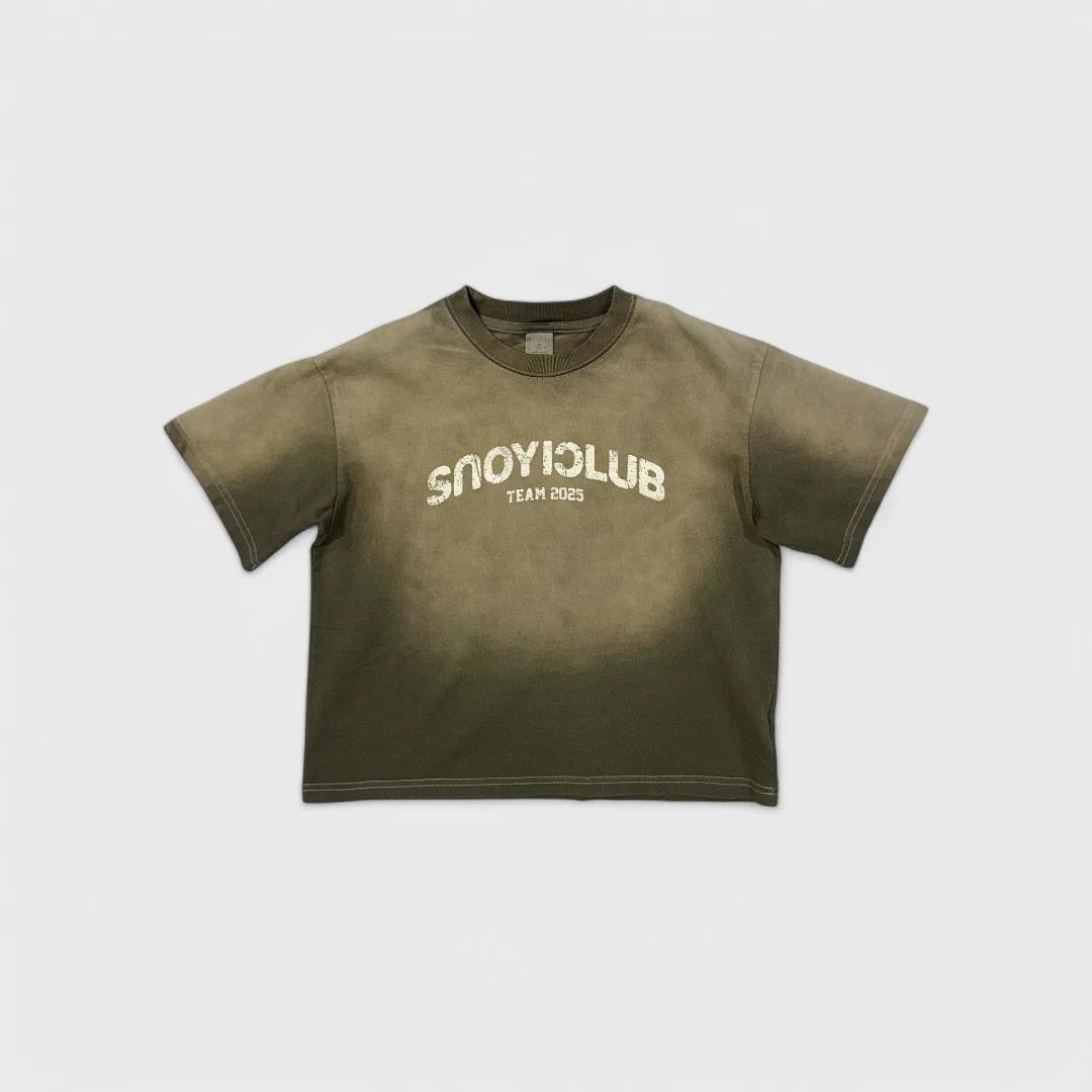 Оливковая футболка SnoYiClub