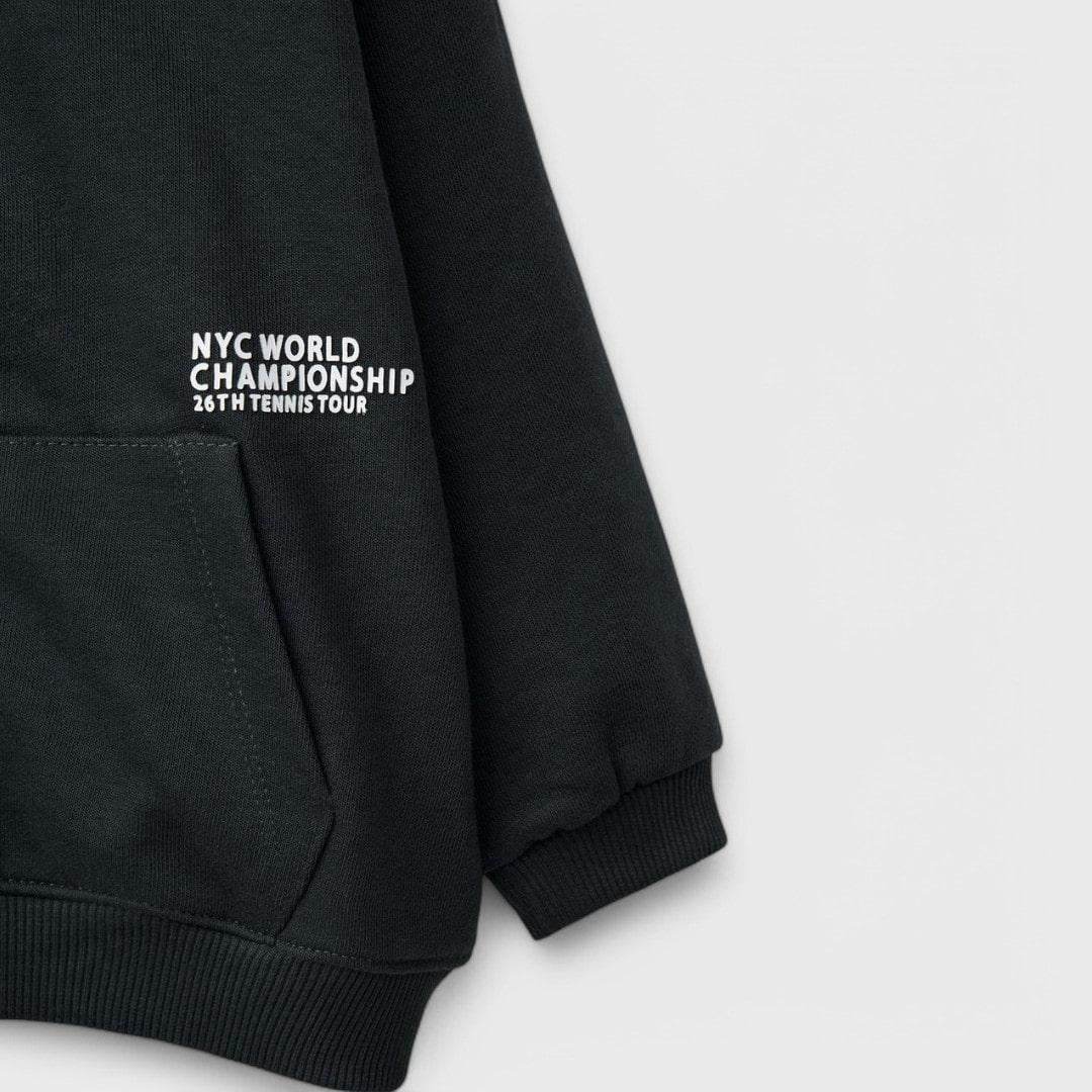 Zara черное худи
