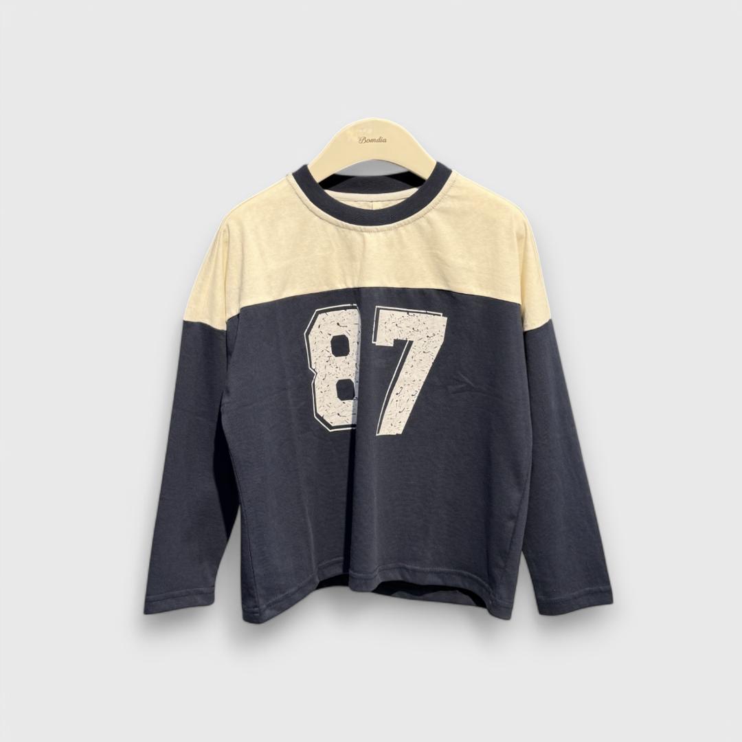 Синий лонгслив 87