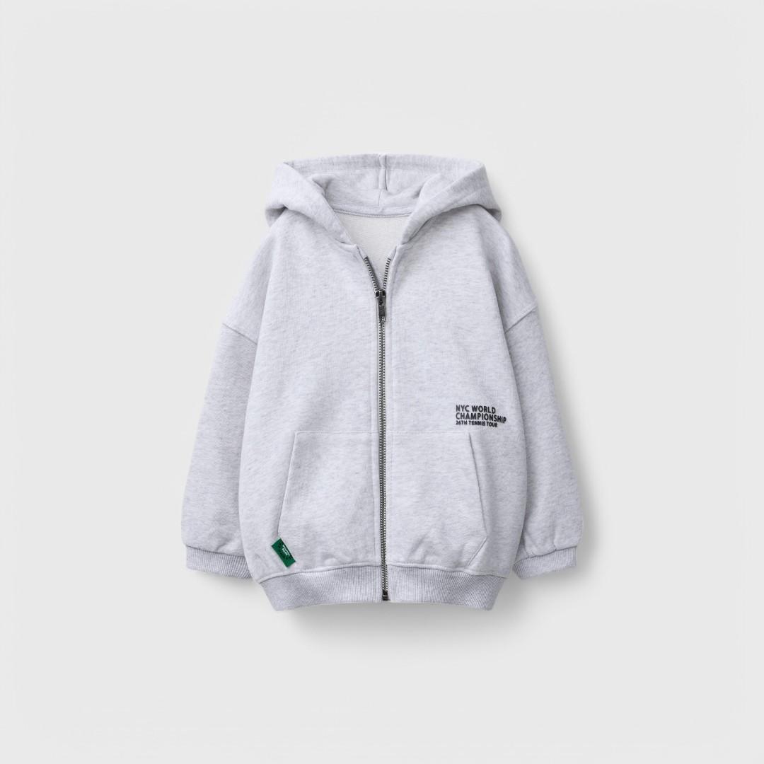 Zara серое худи
