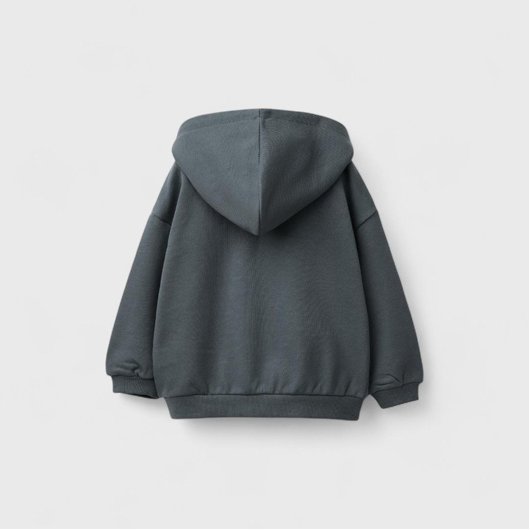 Серая толстовка с капюшоном от ZARA