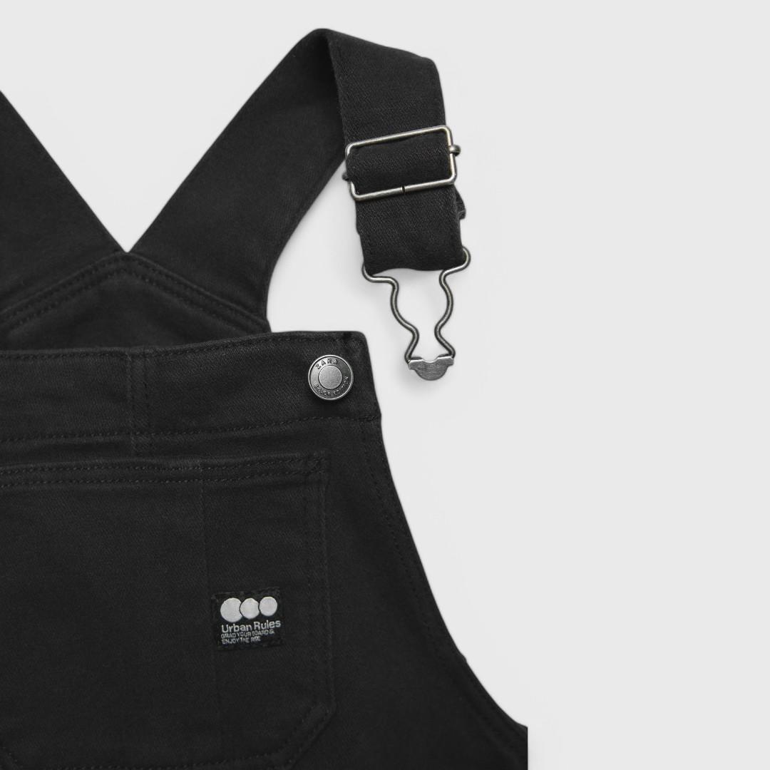 Zara черный комбинезон