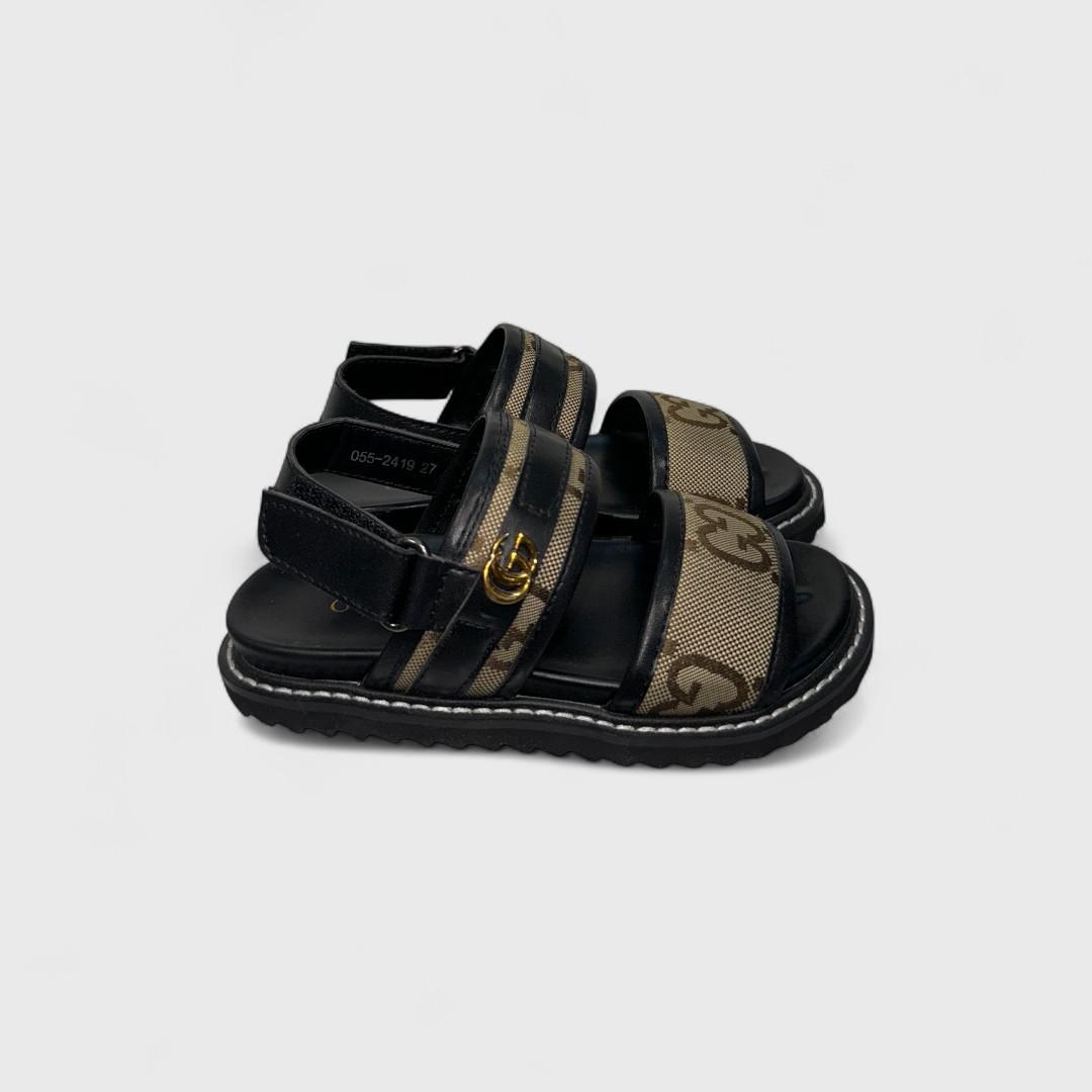 Черные сандалии Gucci для детей