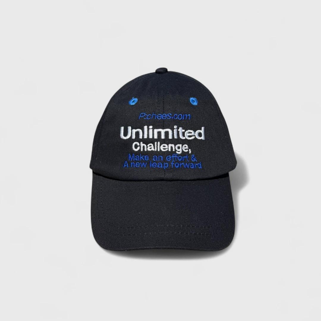 Чёрная кепка с вышивкой Unlimited
