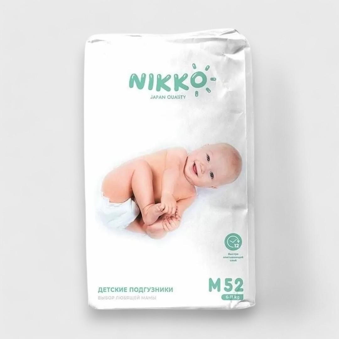 NIKKO белые подгузники M52, 6-11 kg