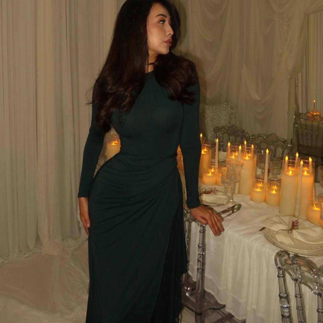 Yasmine платье в зеленом цвете