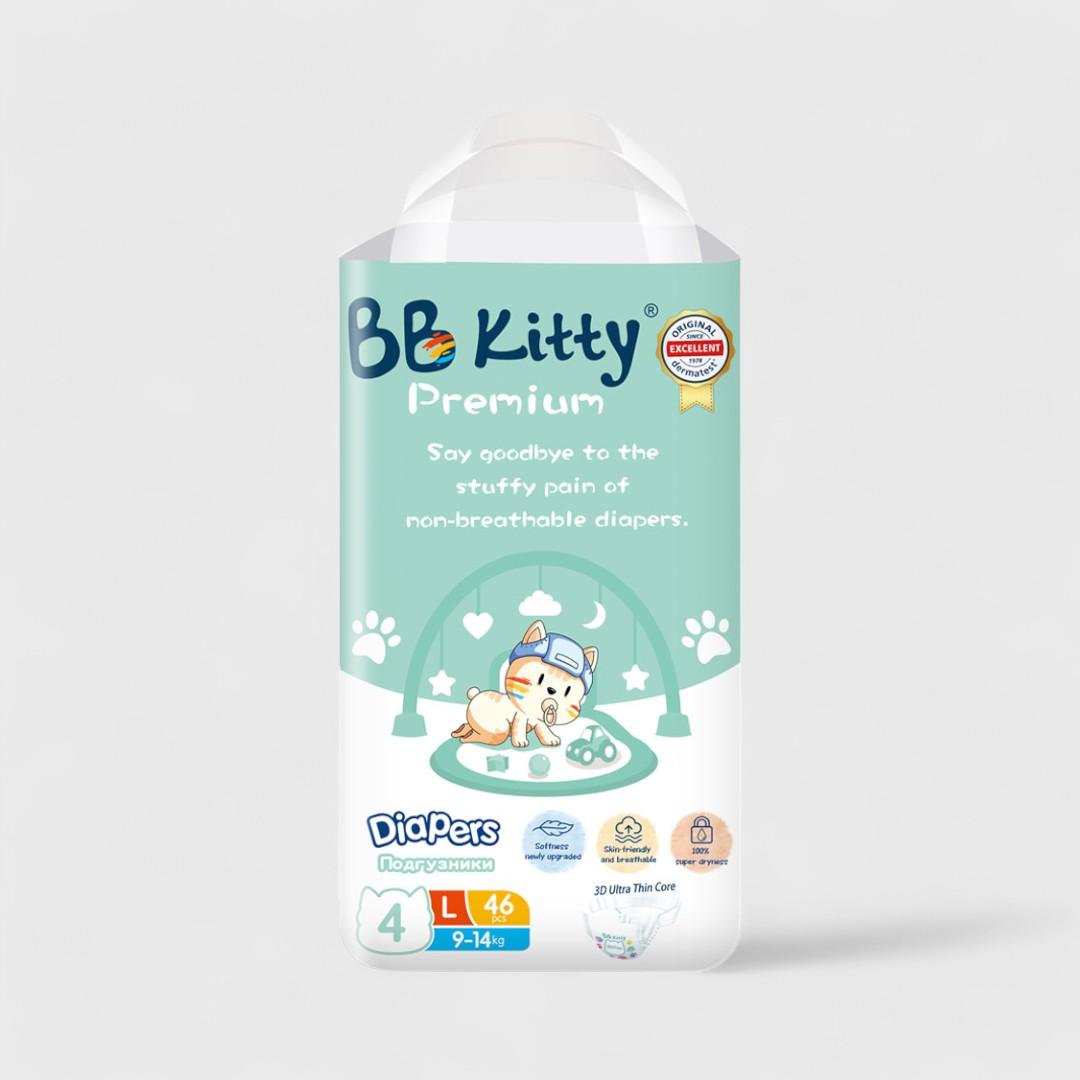 BB Kitty Premium Подгузники 4 L (9-14кг)