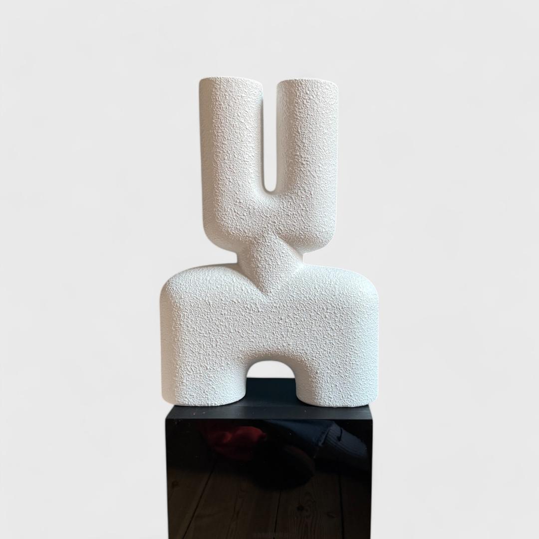 101 Copenhagen Cobra Vase Double, Medio - Bubble White