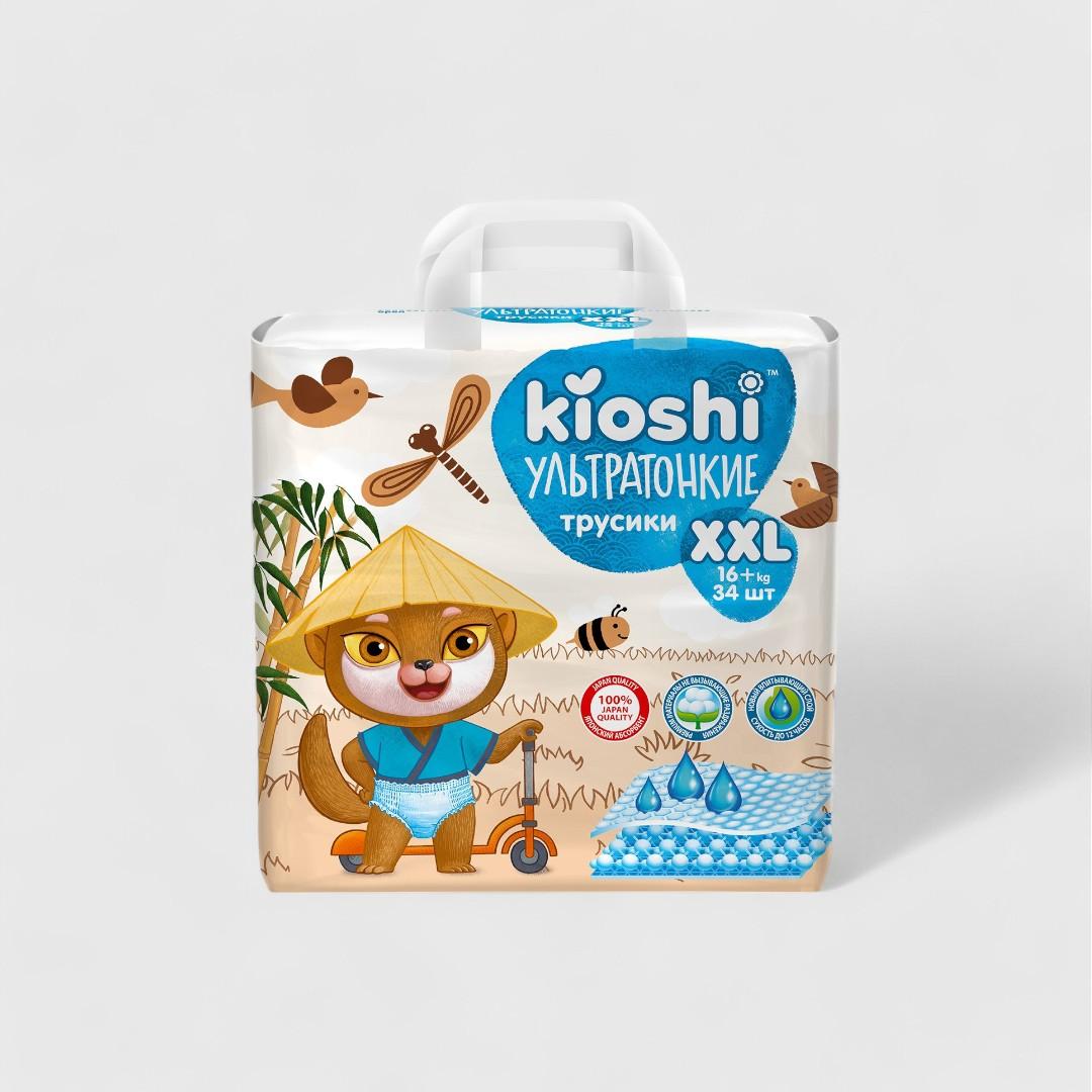 Kioshi XXL ультратонкие трусики (от 16 кг), 34 шт