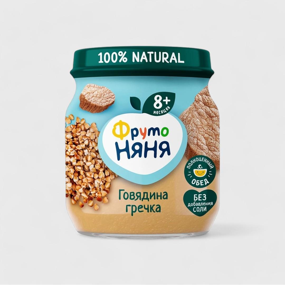 ФрутоНяня Говядина гречка, 100 г