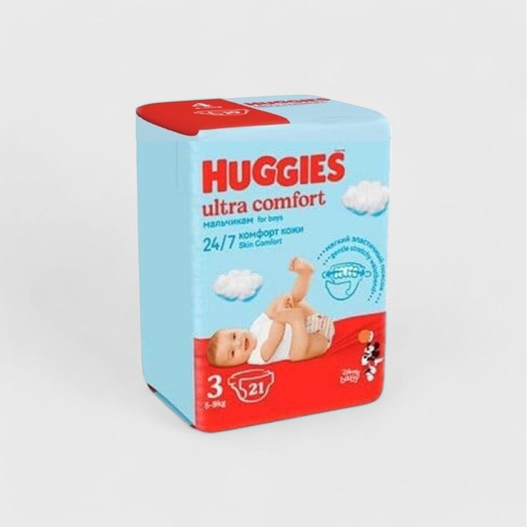 Huggies Ultra Comfort подгузники (3) для мальчиков 21шт