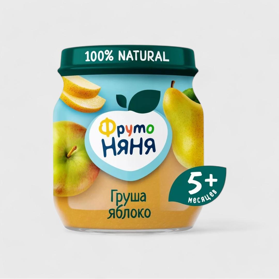 ФрутоНяня Груша Яблоко Пюре, 100 г