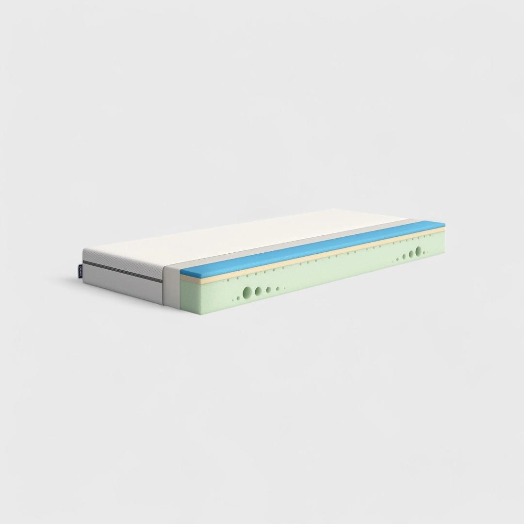 Emma One Foam Mattress 160 x 200 cm, Hard Strength with 18 cm, Ergonomic