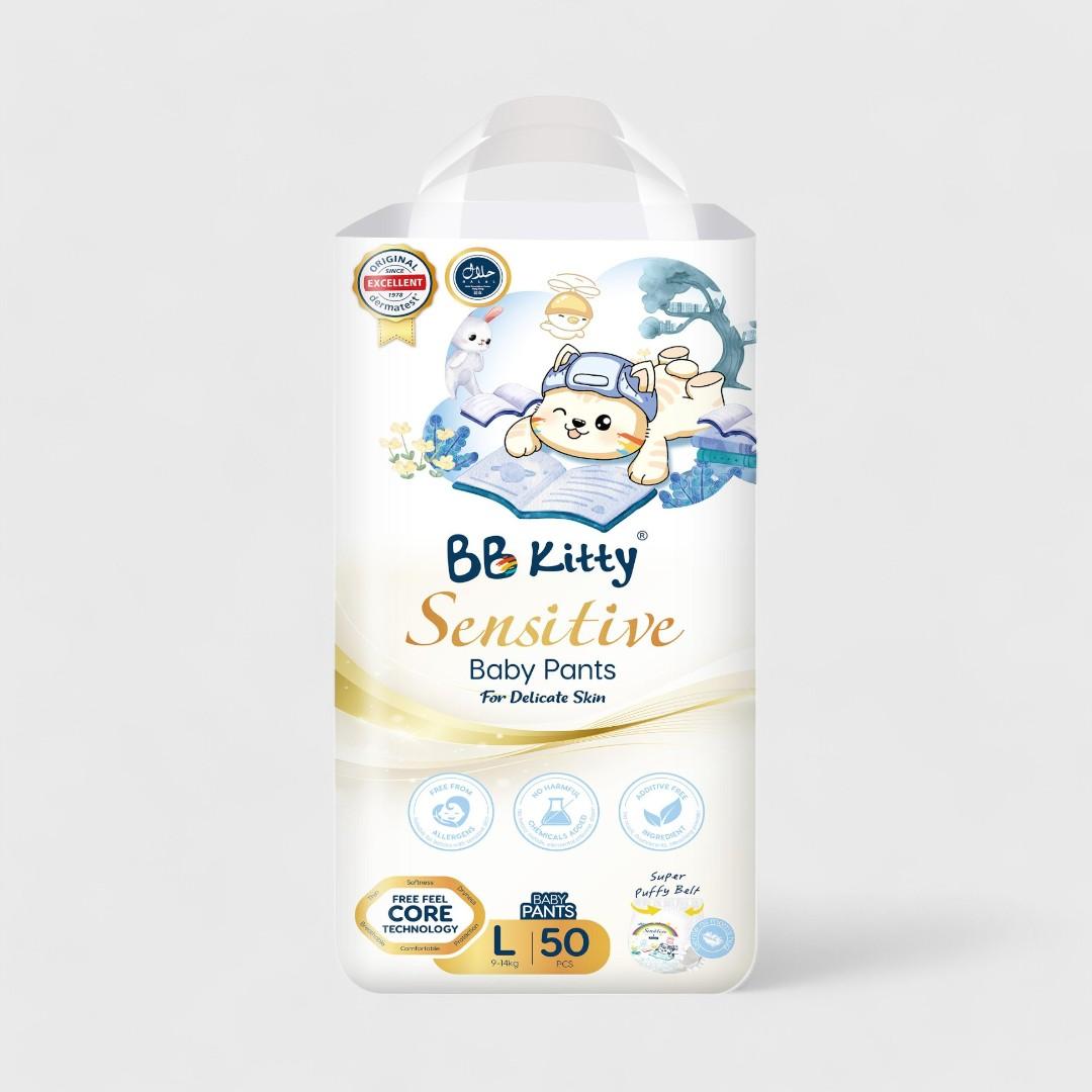 BB Kitty Sensitive подгузники L 9 до 14 кг, 50шт