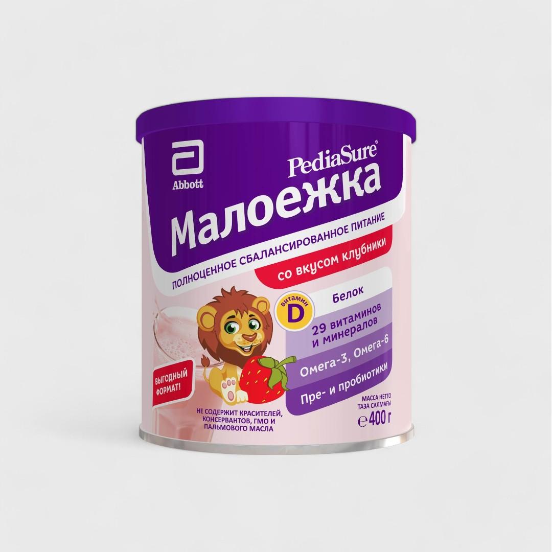 PediaSure малоежка со вкусом клубники, 400 г