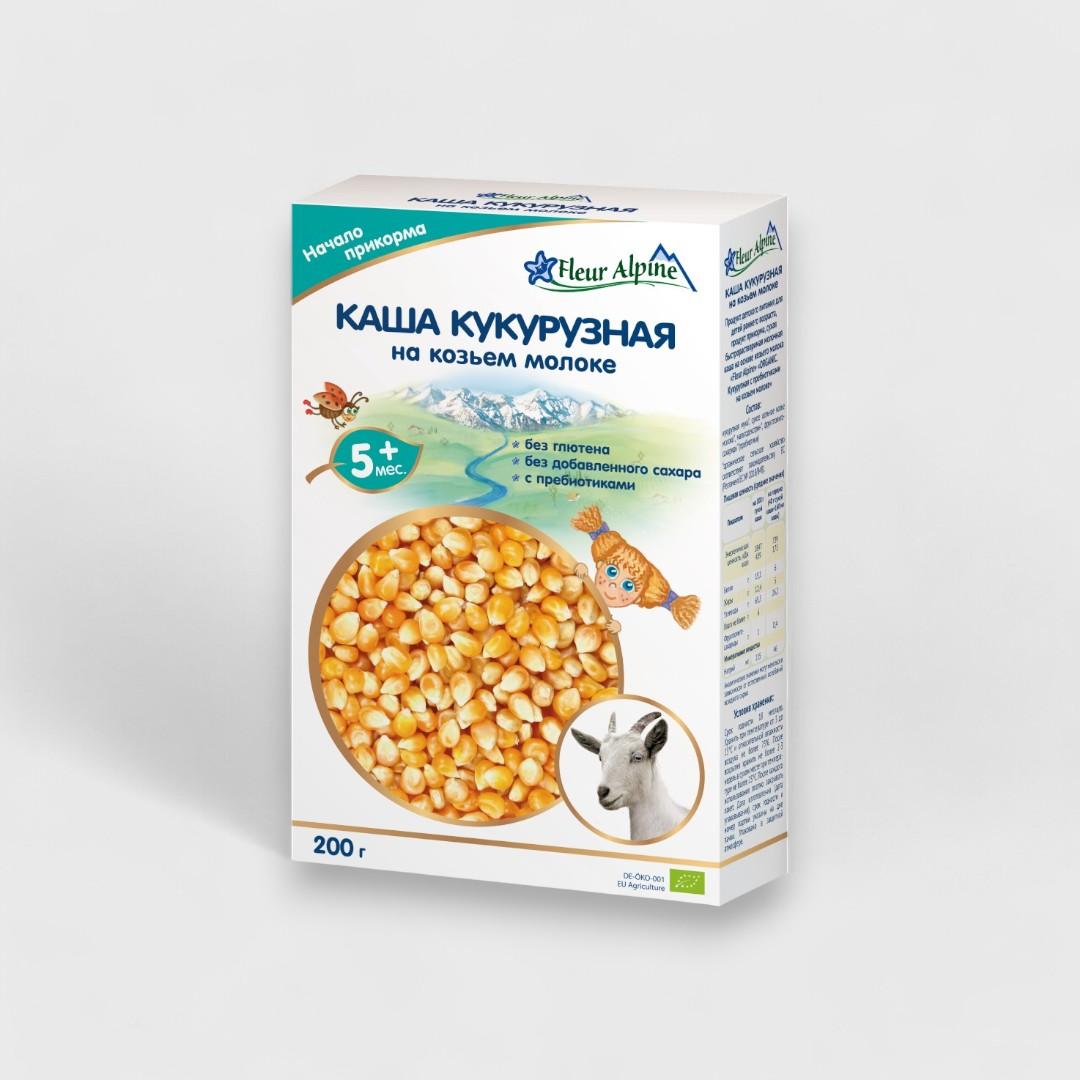 Fleur Alpine кукурузная каша на козьем молоке 200 г