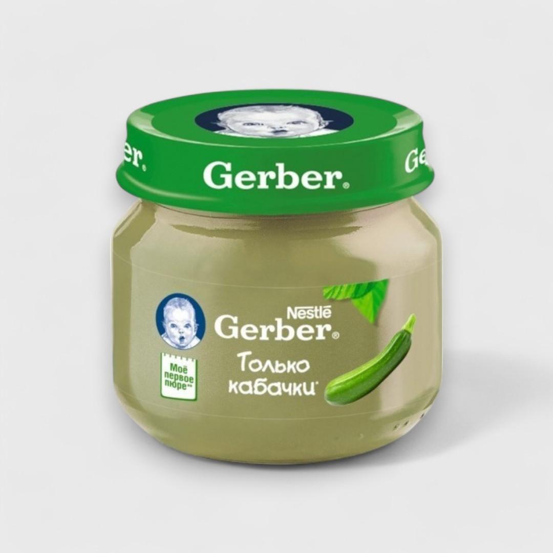 Gerber зеленый пюре только кабачки, 80 г