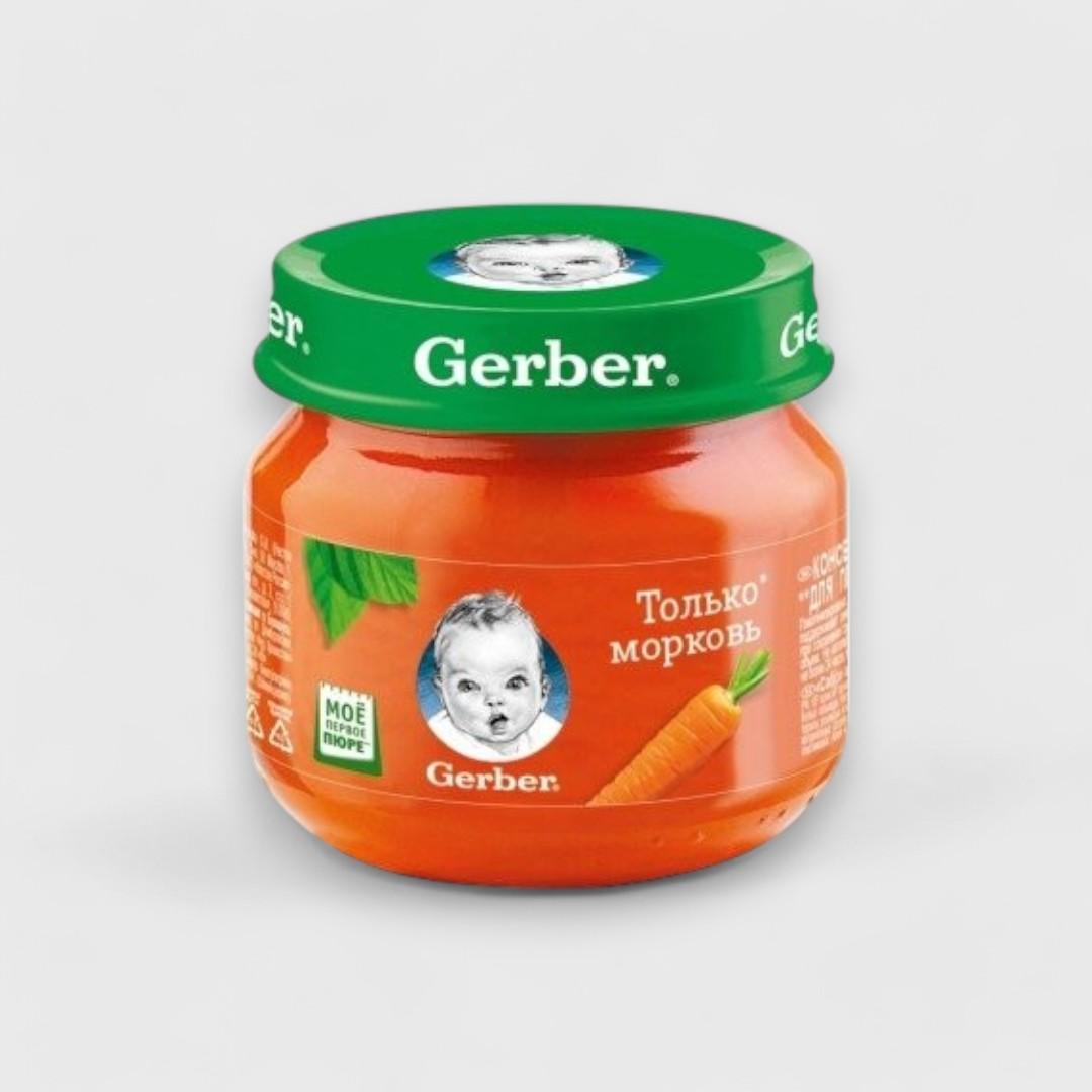 Gerber Морковный пюре, 80 г