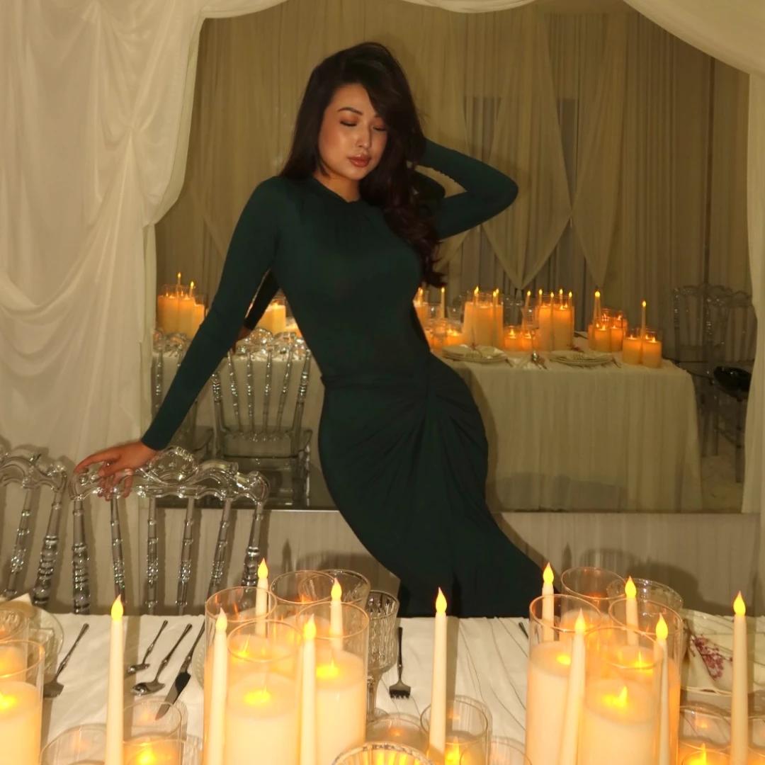 Yasmine платье в зеленом цвете