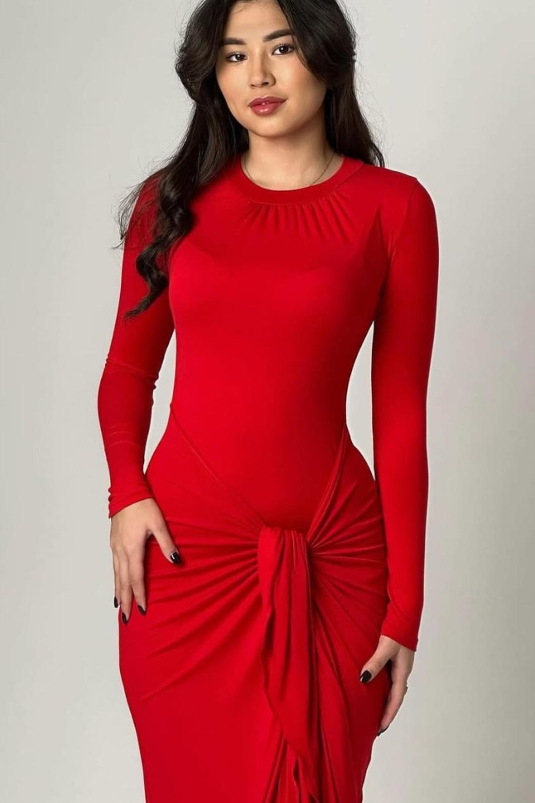 Yasmine платье в красном цвете