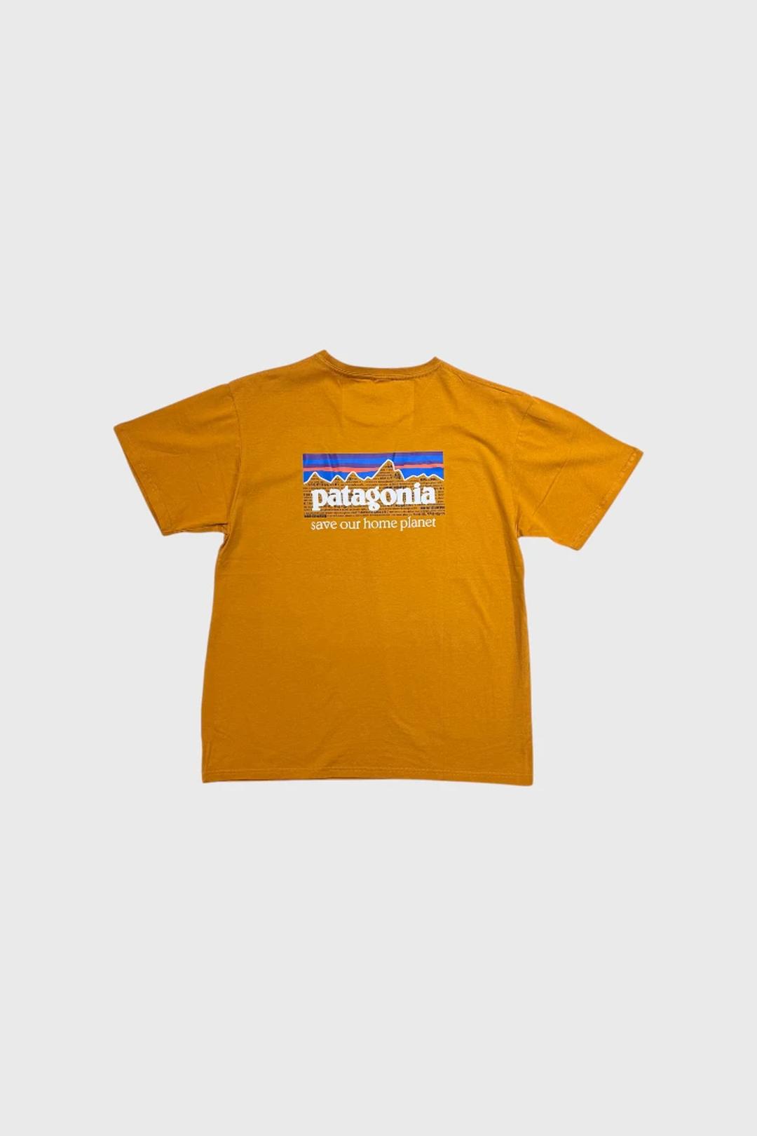 Горчичная футболка Patagonia
