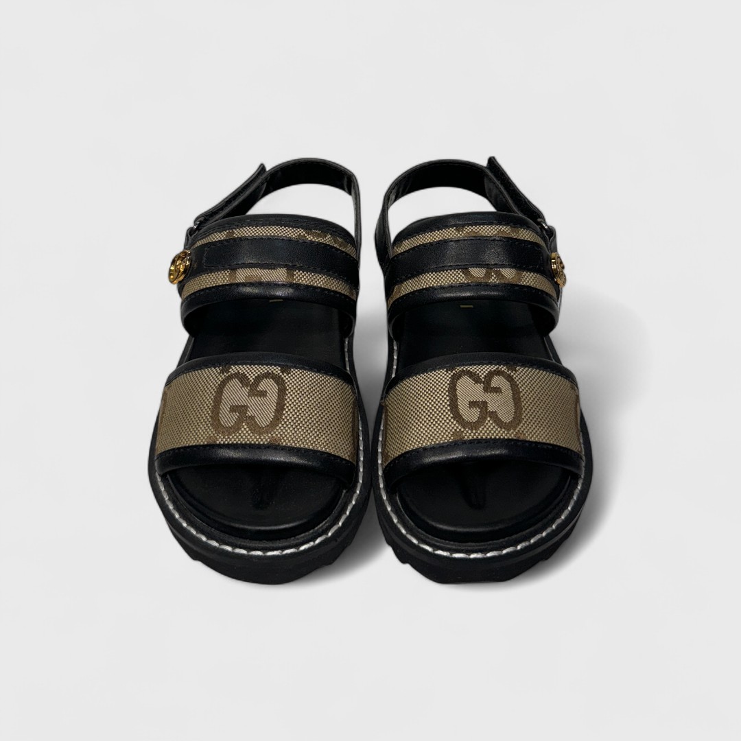 Черные сандалии Gucci для детей