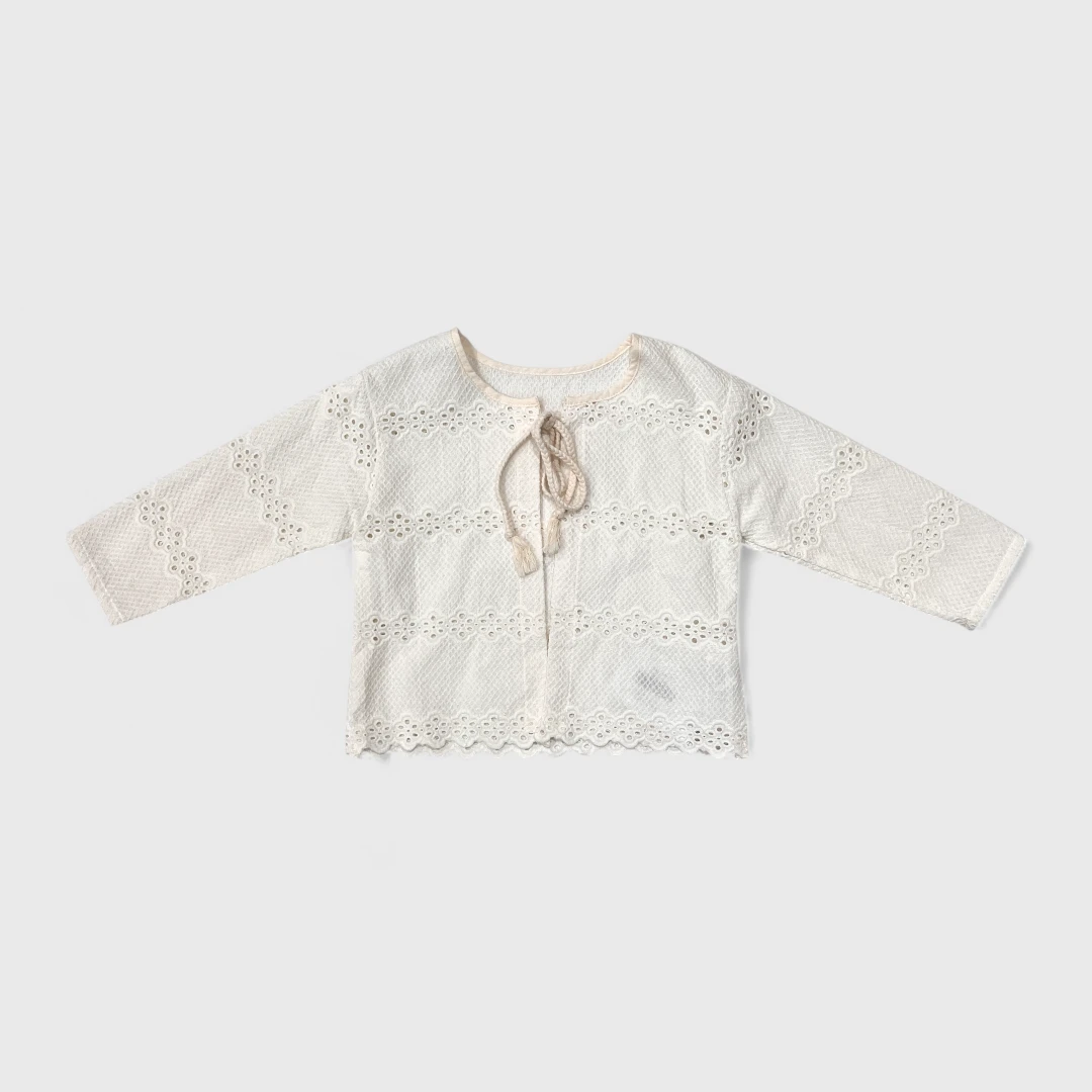 Кардиган с кружевом