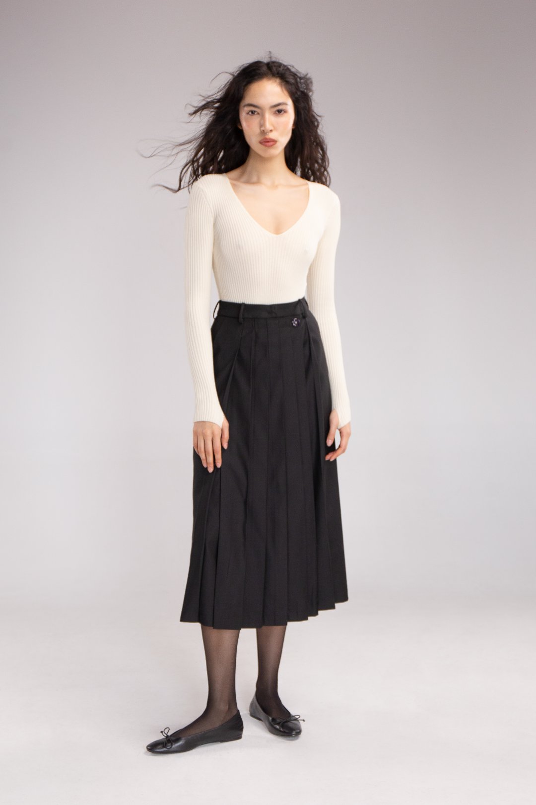 Culottes with Front Drape