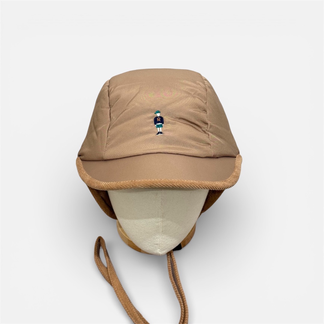 Коричневая утепленная шапка