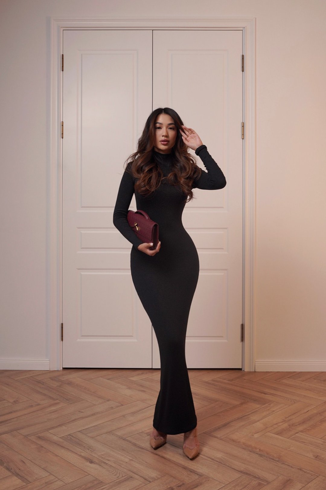 Panther Black Lurex Dress