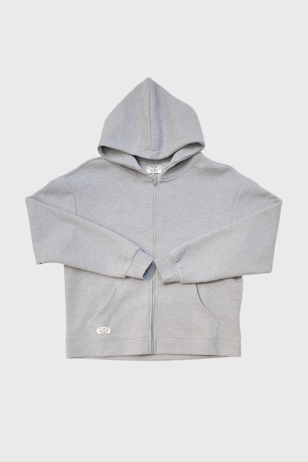 Серая толстовка с капюшоном