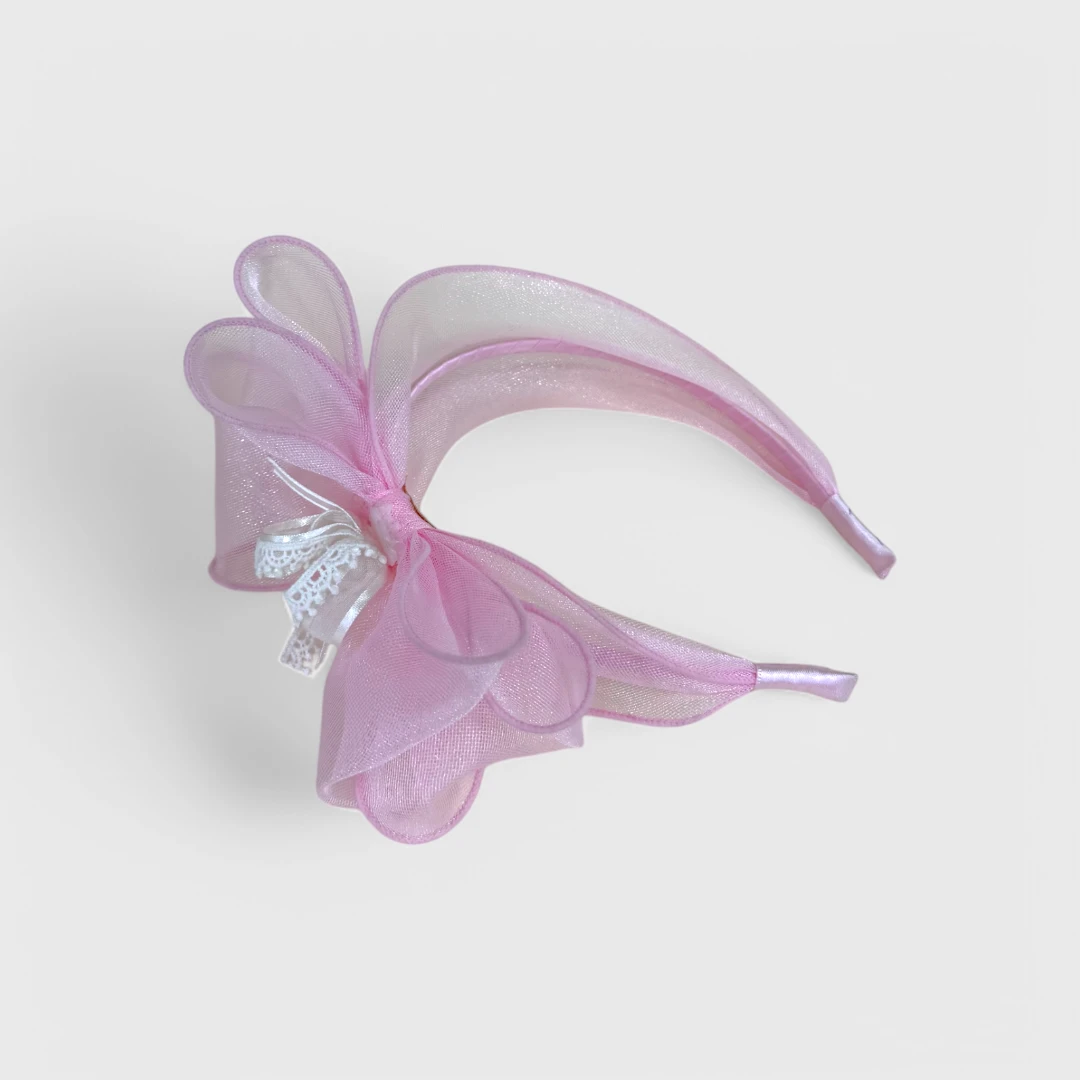  Ободок с воздушным бантом