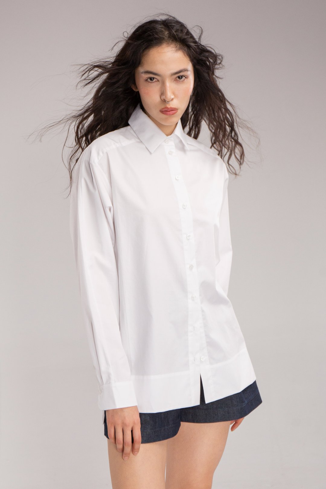 Karlygash Shirt with Split Back