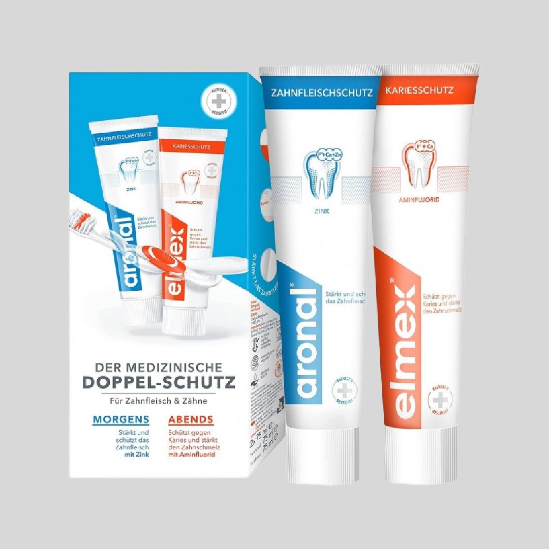 ARONAL &ELMEX ДЕНЬ&НОЧЬ КОМПЛЕКСНАЯ ЗАЩИТА ЗУБОВ И ДЕСЕН , 2*75 МЛ