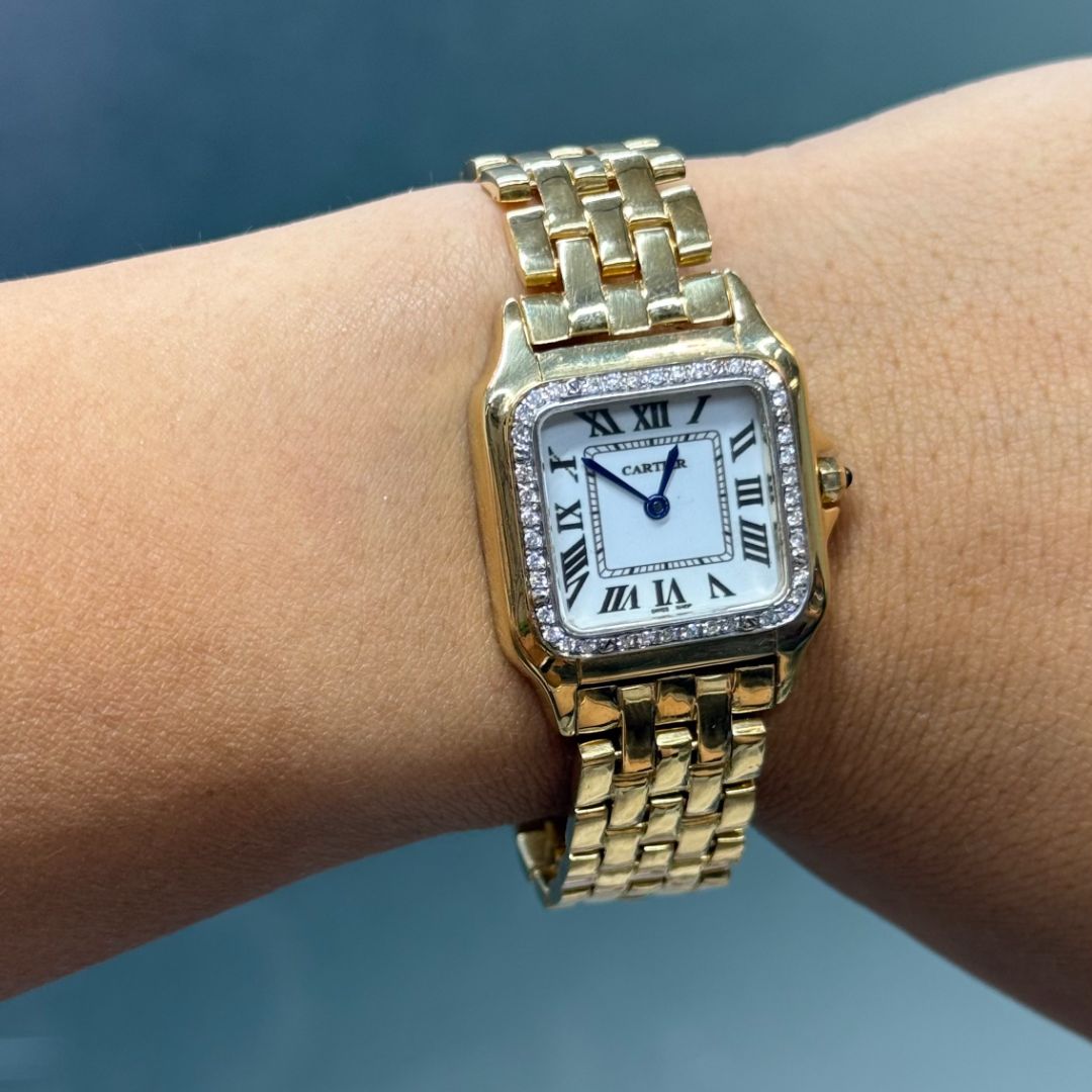 Золотые наручные часы Cartier