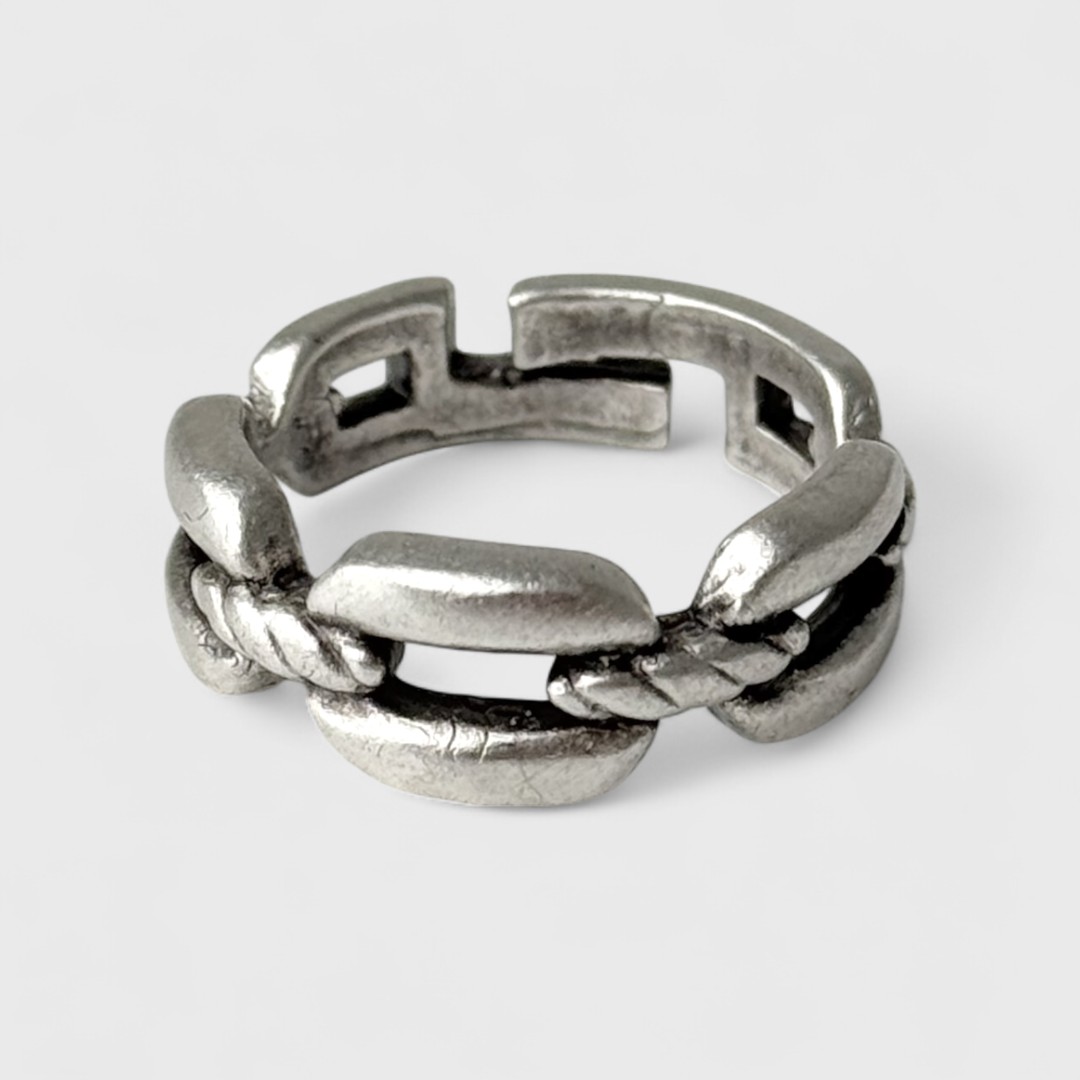 Серебряное кольцо Chunk Link