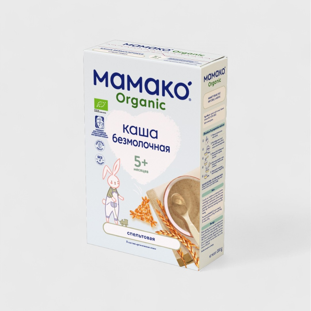 Mamako каша безмолочная спельтовая, 200 г