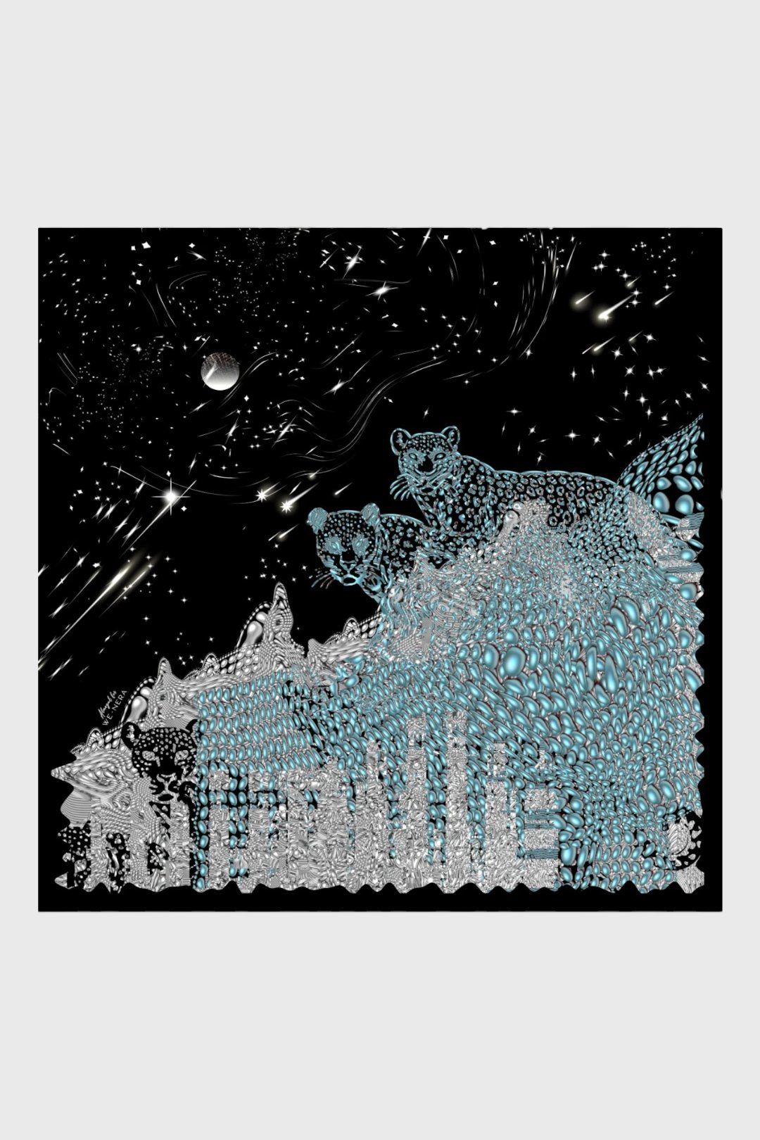 Alma One-Sided Silk Scarf