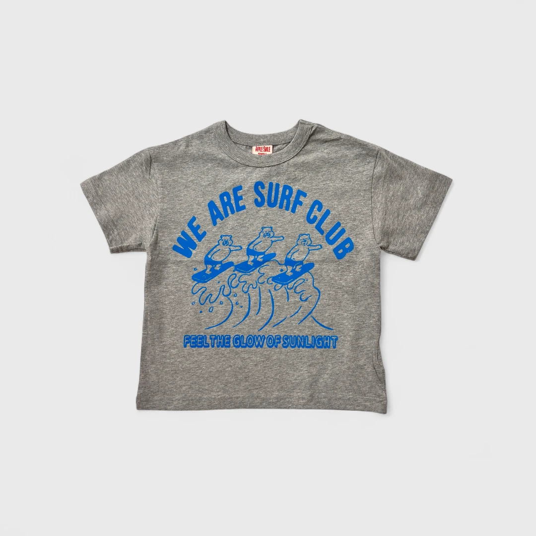 Серая футболка с принтом Surf Club