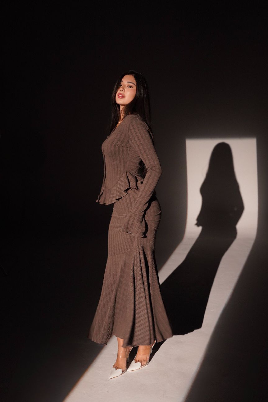 Rosie Two-Piece Set in Chocolate