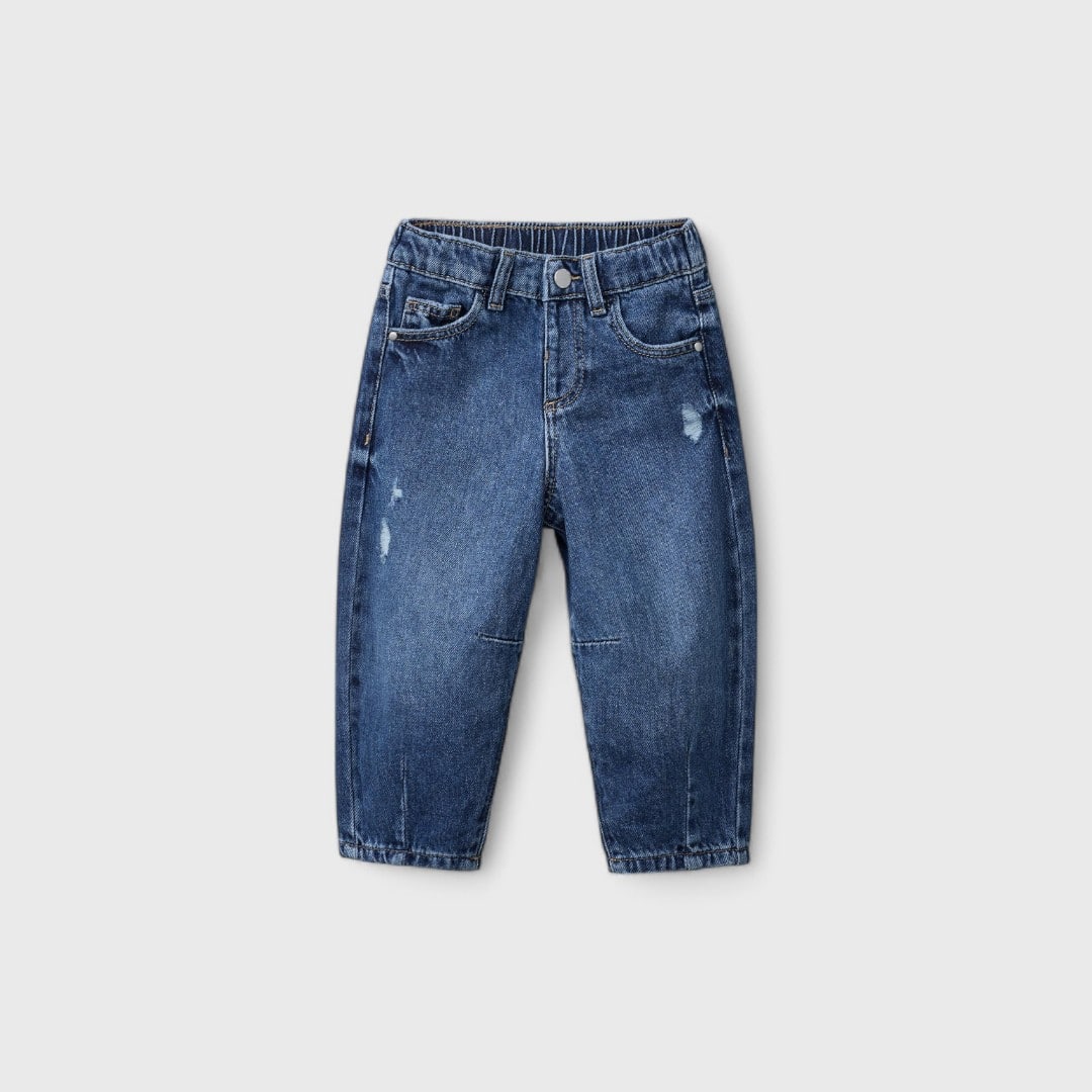 Джинсы бэгги Zara с потертостями