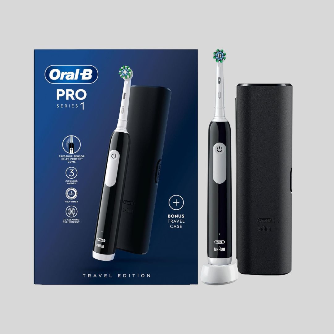 ЭЛЕКТРИЧЕСКАЯ ЩЕТКА ORAL-B PRO SERIES 1 С ЧЕХЛОМ, РОЗОВАЯ