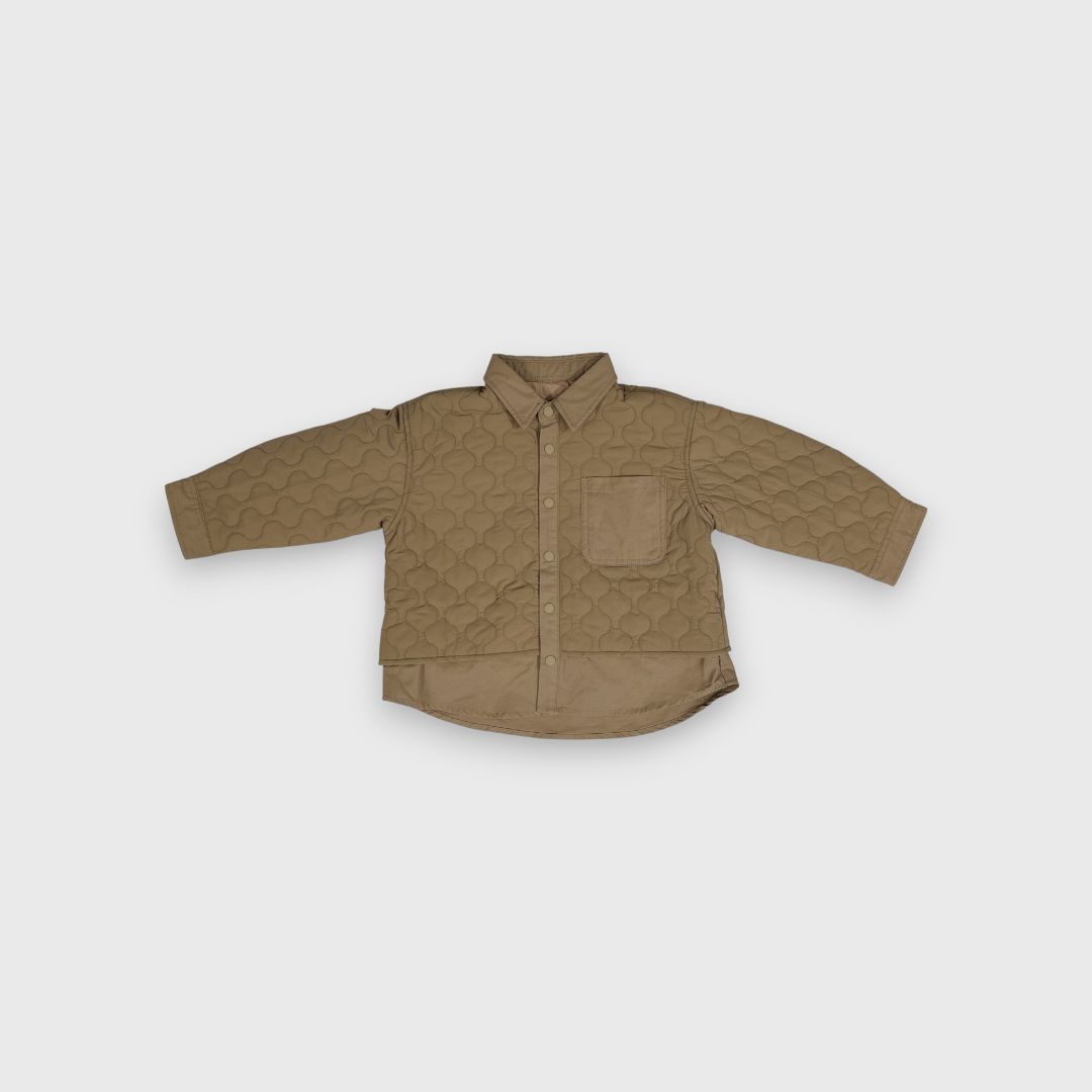 Коричневая куртка с утеплителем