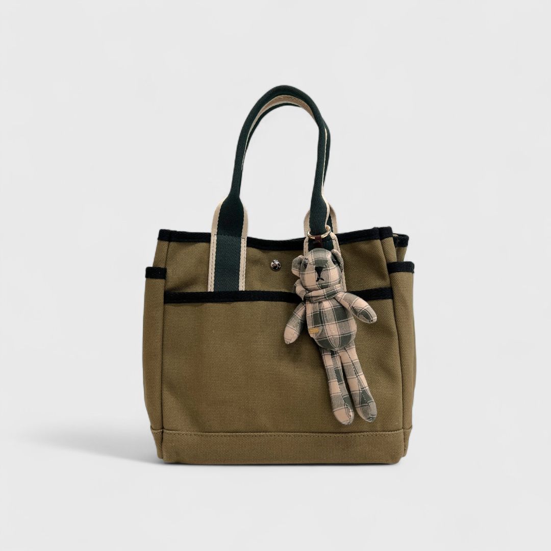 Хаки сумка-торба с игрушкой