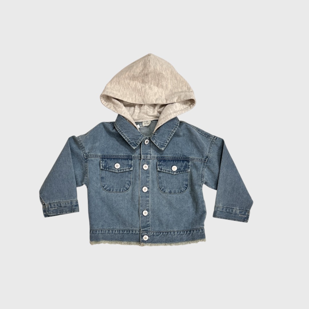 Детская джинсовая куртка голубая