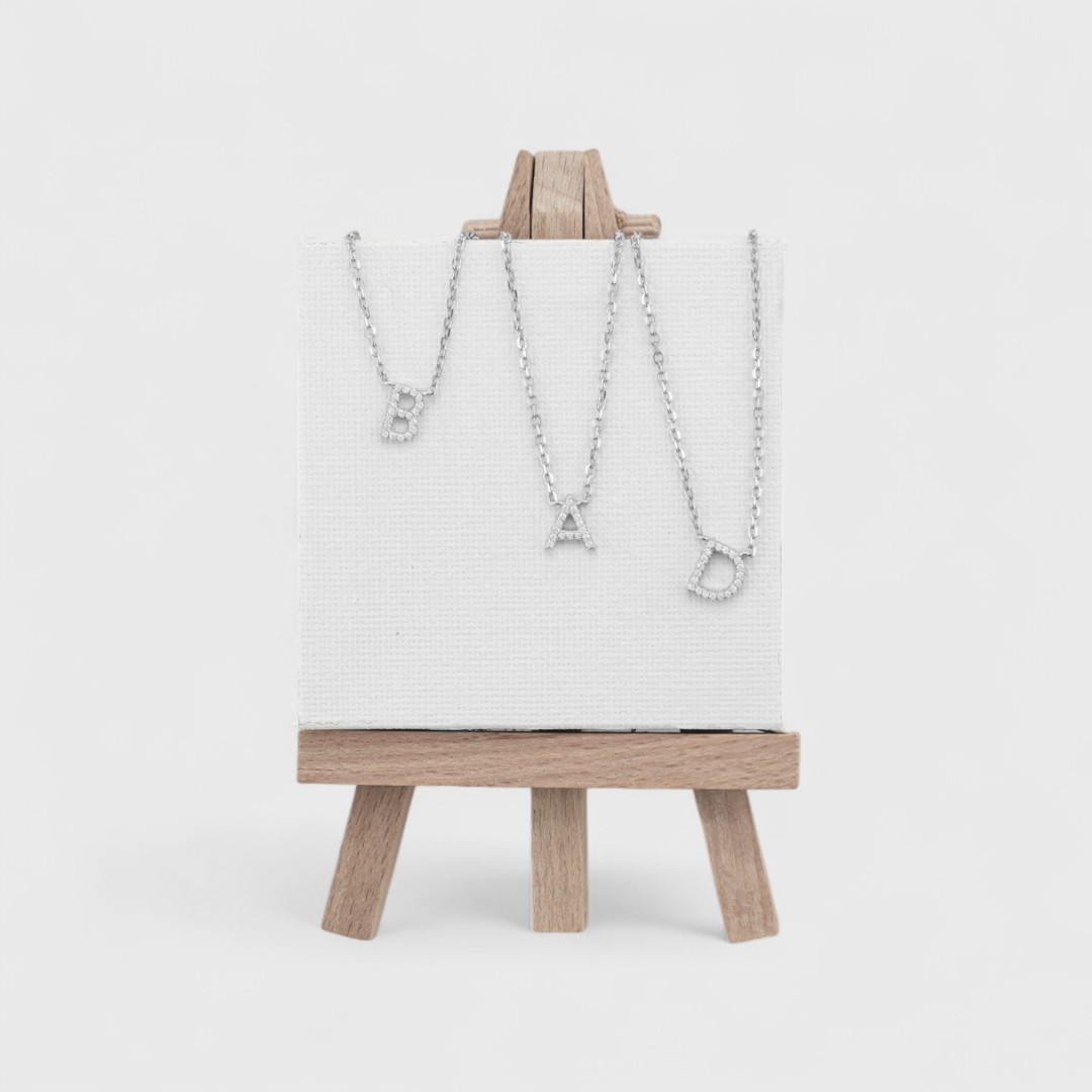 Серебряная подвеска с инициалом