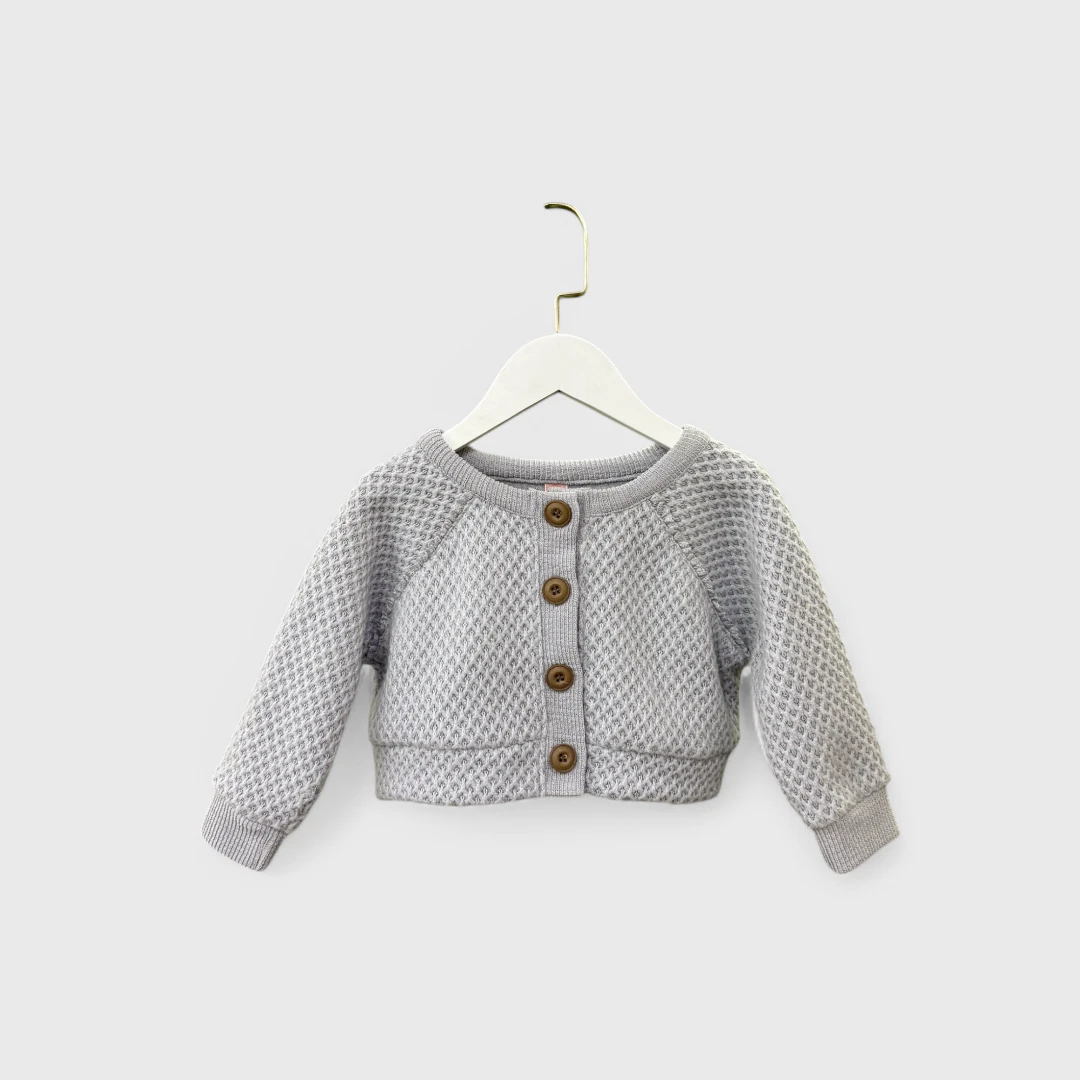 Серый детский кардиган 